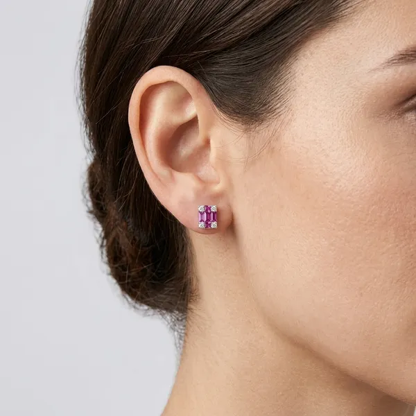 Silver_Sterling_925_Purple_Stone_Stud_Earrings_For_Women