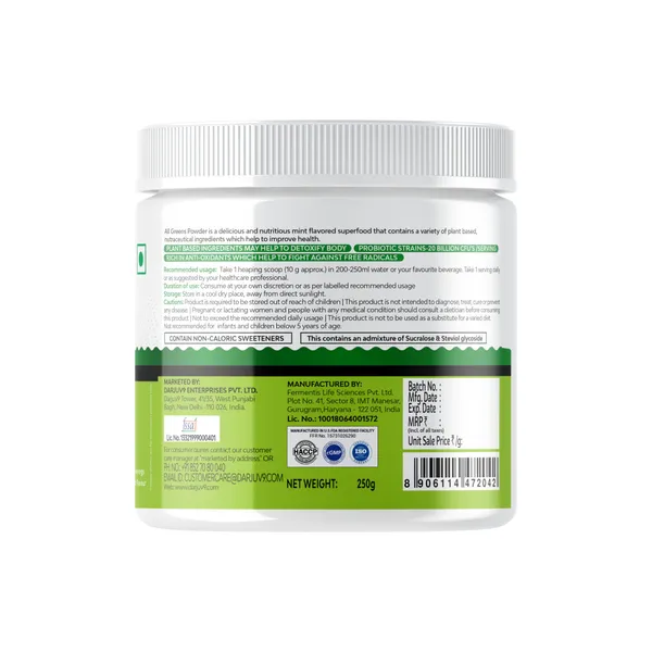 Rootin_All_Greens_Powder_250_Gm_Mint_Flavour