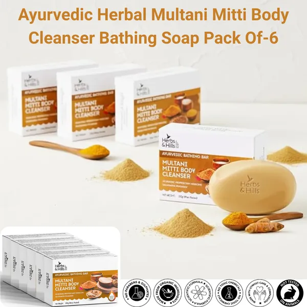 Pack_of_6_Multani_Mitti_Body_Cleanser_Bathing_Bar_100gm_Healthy_Glowing_Skin_Removes_Dirt_Impurities_From_The_Skin_Gently_Exfoliates_Dead_Skin_Cells_Improves_Skin_Texture_Tone_Reduce_Excess_Oil