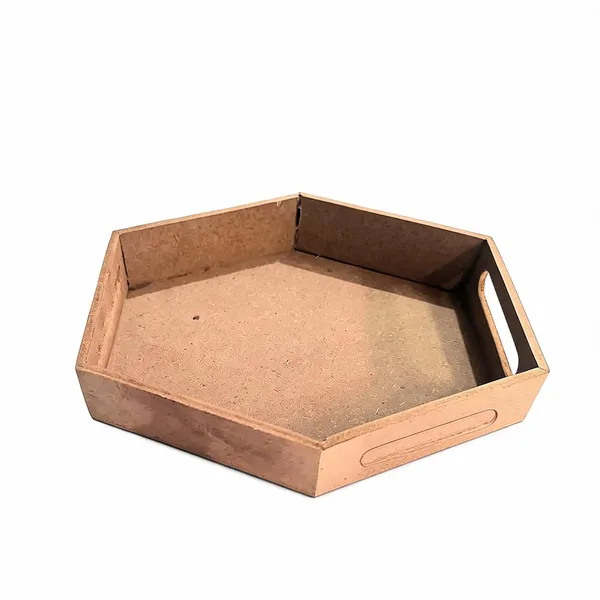 Mdf_Wooden_Hexagon_Serving_Tray
