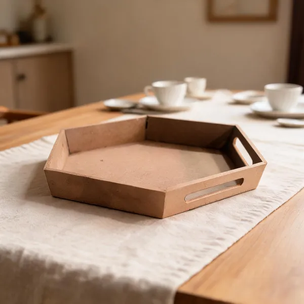 Mdf_Wooden_Hexagon_Serving_Tray