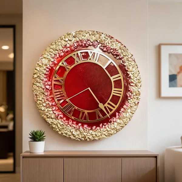 Resin_Wall_Clock_On_Mdf_Base