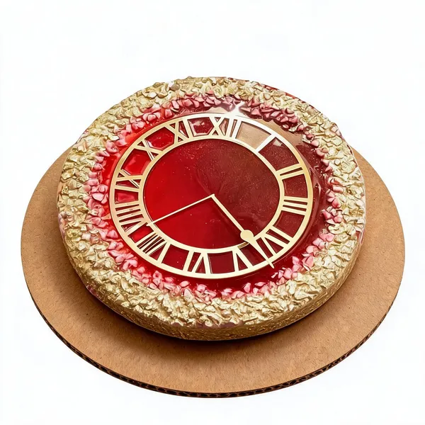 Resin_Wall_Clock_On_Mdf_Base