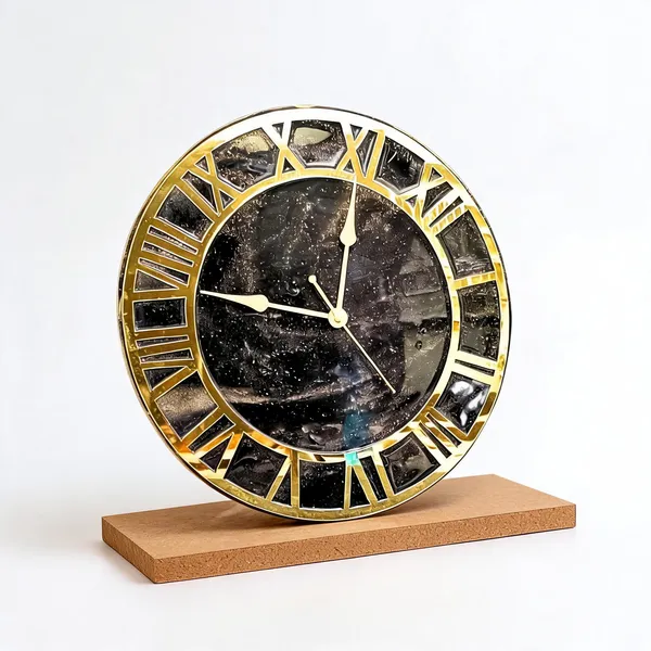 Resin_Wall_Clock_On_Mdf_Base