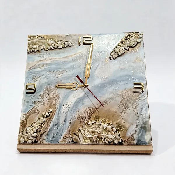 Resin_Wall_Clock_On_Mdf_Base