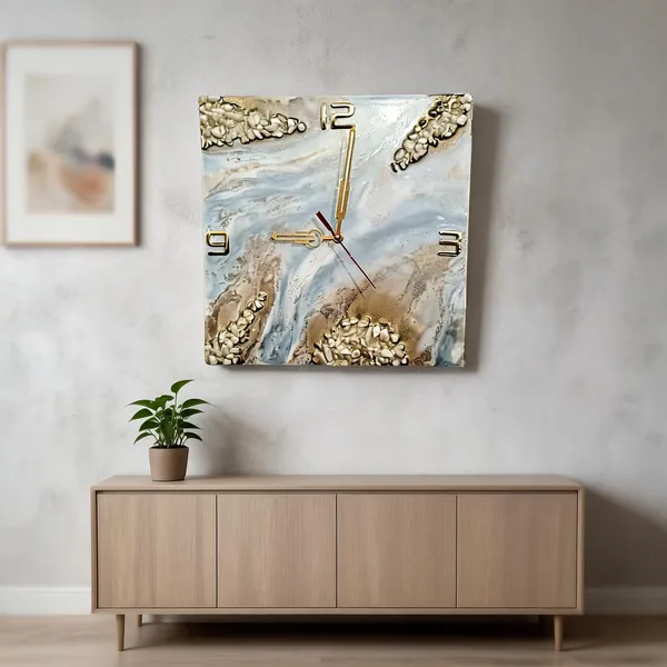 Resin_Wall_Clock_On_Mdf_Base