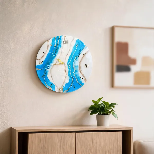 Resin_Wall_Clock_On_Mdf_Base
