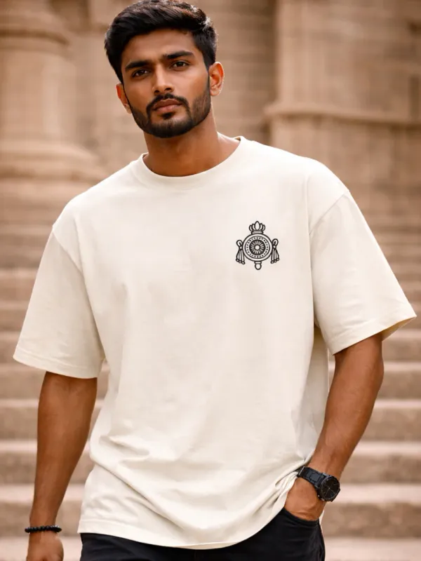 Off_White_Cotton_Oversized_Narasimha_Mantra_T-Shirt_For_Men