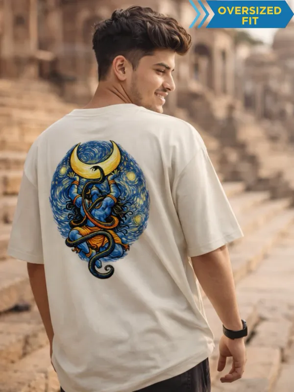 Van_Gogh_Shiva_Off_White_Cotton_Oversized__T-Shirt