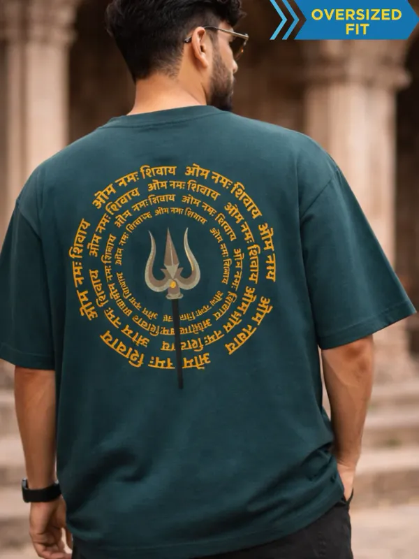 Om_Namah_Shivay_Petrol_Blue_Cotton_Oversized__T-Shirt