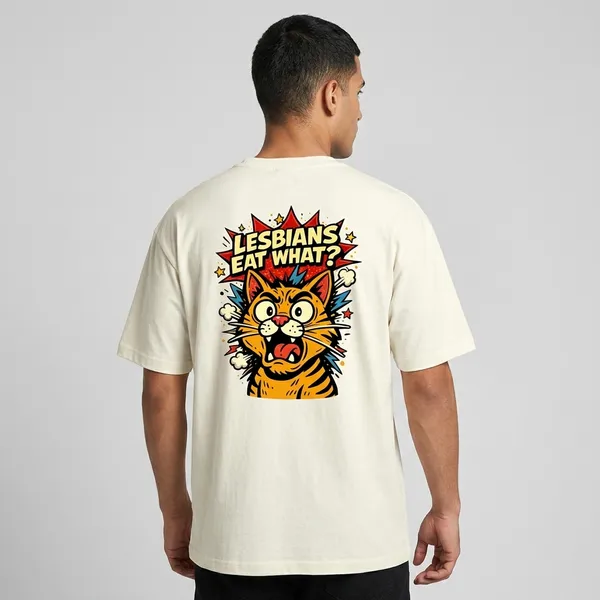 Lesbians_Eat_What_Off_White_Cotton_Oversized_T-Shirt