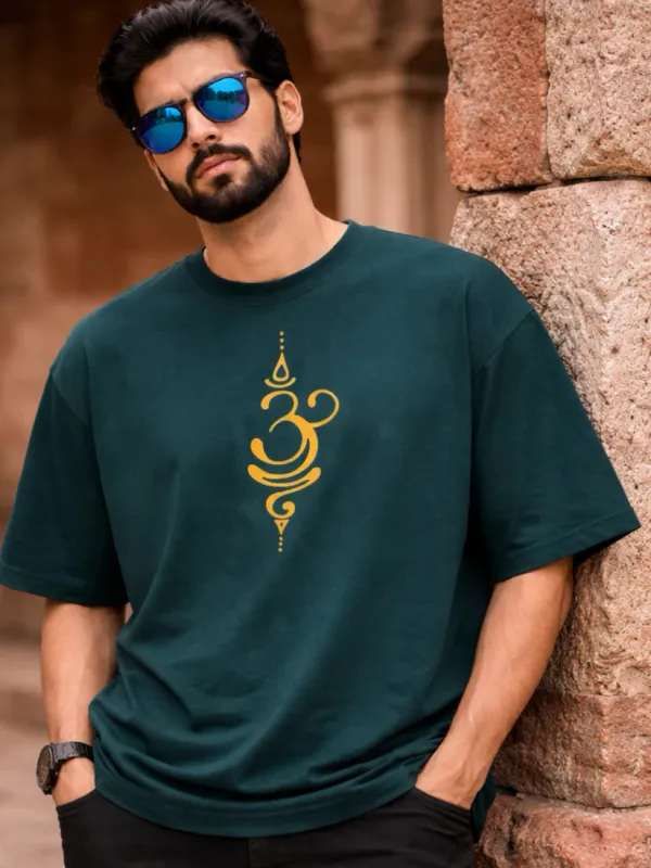 Om_Namah_Shivay_Petrol_Blue_Cotton_Oversized__T-Shirt