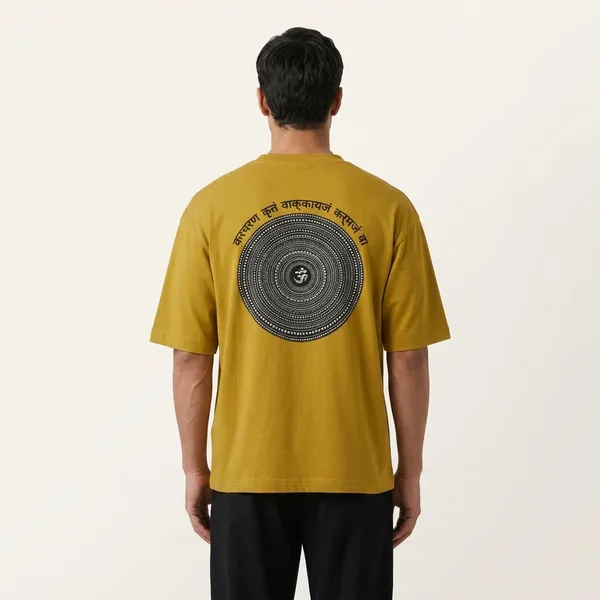 Om_Mandala_Mustard_Yellow_Cotton_Oversized_T-Shirt