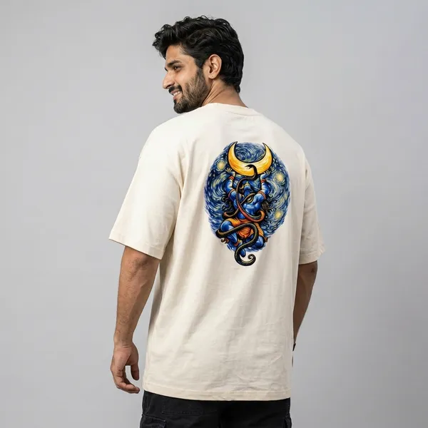 Van_Gogh_Shiva_Off_White_Cotton_Oversized__T-Shirt