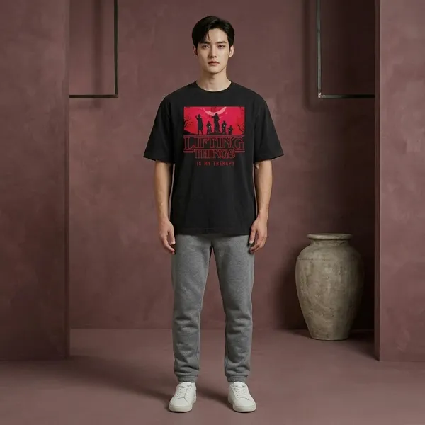 Lifting_Things_Black_Cotton_Oversized__T-Shirt