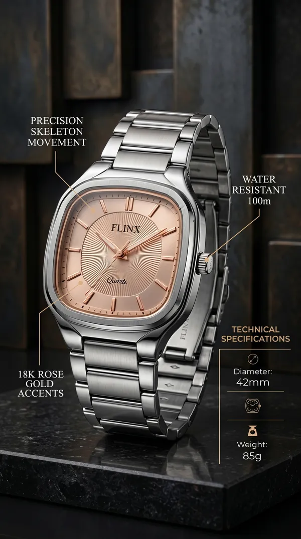 Silver_Stainless_Steel_Square_Dial_Quartz_Watch_For_Men