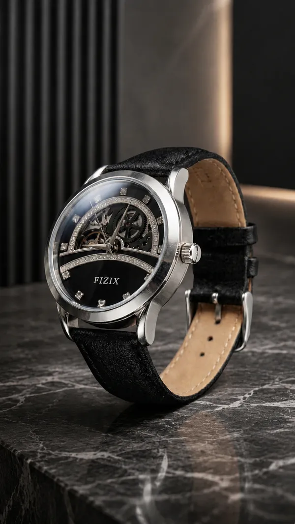 Black_Leather_Skeleton_Dial_Analog_Watch_For_Women