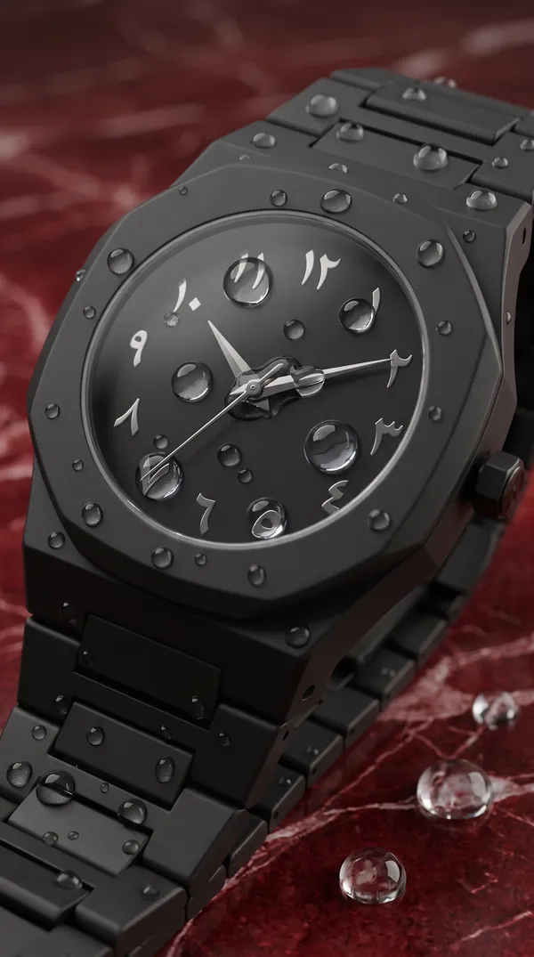Black_Stainless_Steel_Arabic_Numeral_Analog_Watch_For_Men