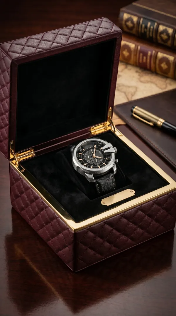 Black_Leather_Strap_Chronograph_Wrist_Watch_For_Men