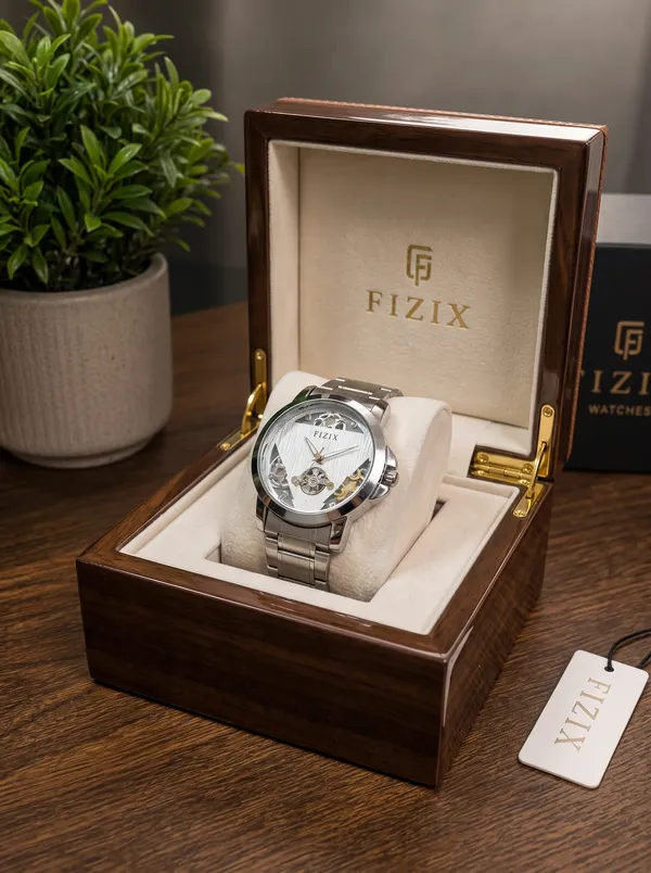 Silver_Stainless_Steel_Skeleton_Dial_Analog_Watch_For_Men
