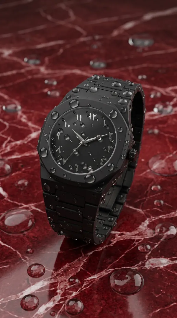 Black_Stainless_Steel_Arabic_Numeral_Analog_Watch_For_Men