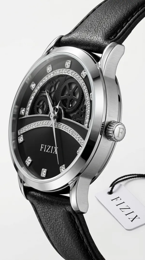 Black_Leather_Skeleton_Dial_Analog_Watch_For_Women