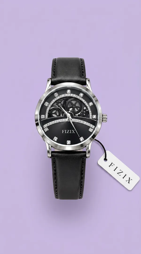 Black_Leather_Skeleton_Dial_Analog_Watch_For_Women