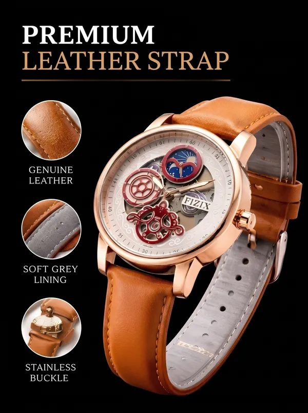 Orange_Leather_Skeleton_Dial_Wrist_Watch_For_Men