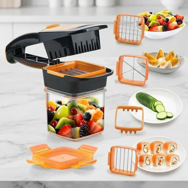 Stainless_Steel_Multi-Blade_Vegetable_Fruit_Chopper_Slicer_With_Container
