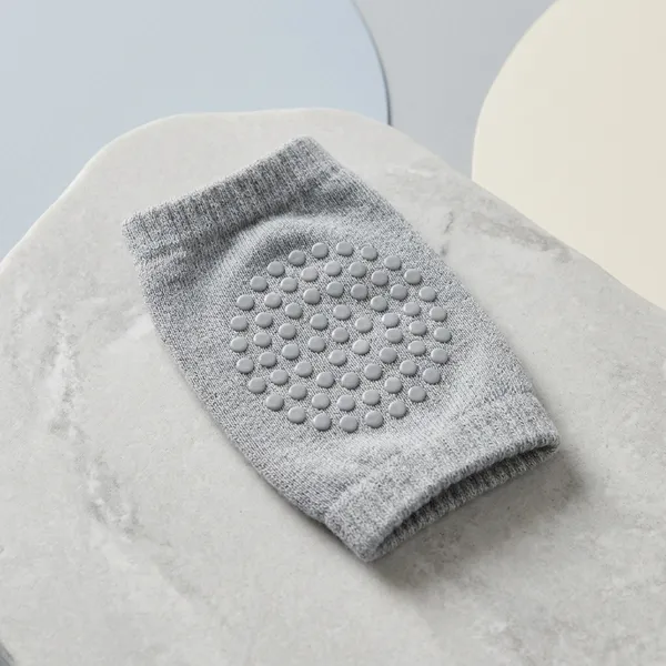 Grey_Cotton_Anti-Slip_Knee_Pads_For_Babies