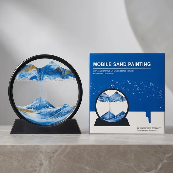 Glass_Decorative_Sand_Art_Circular_Frame_With_Black_Stand