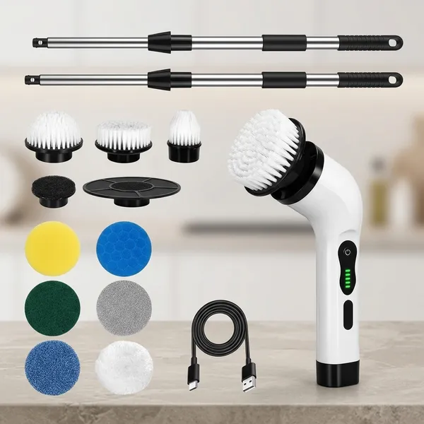 Abs_Plastic_Cordless_Electric_Spin_Scrubber_With_Extension_Handle
