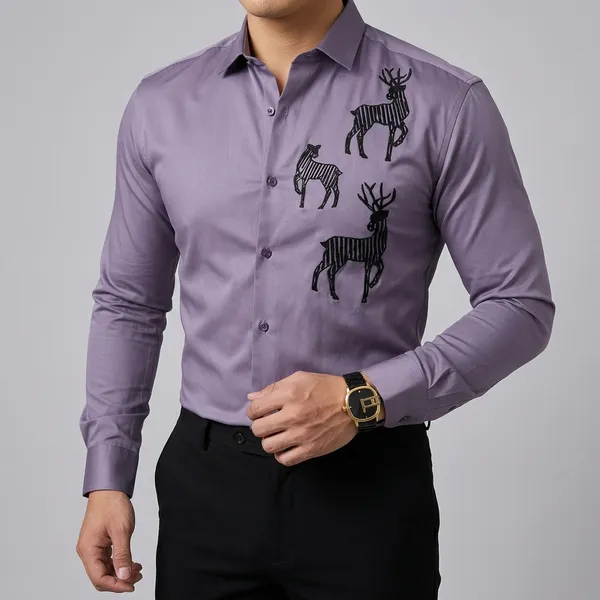 Premium_Embroidered_Stag_Shirt_&_Black_Trouser_Fabric_Combo_|_Unstitched_Designer_Wear_|_Soft,_Elegant_&_Durable_Fabric
