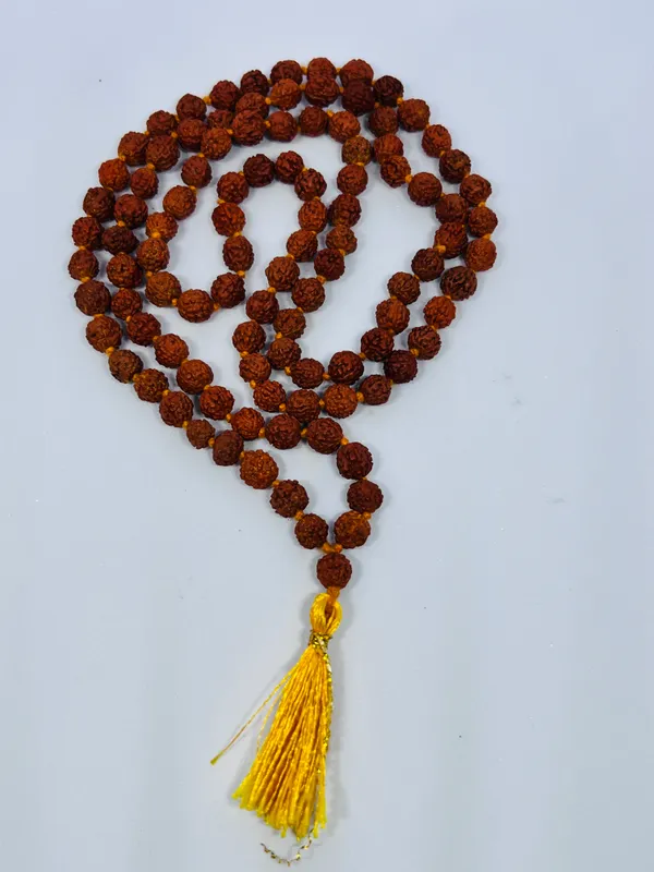Rudraksha_Mala_with_Yellow_Tassel_for_Prayer_and_Meditation