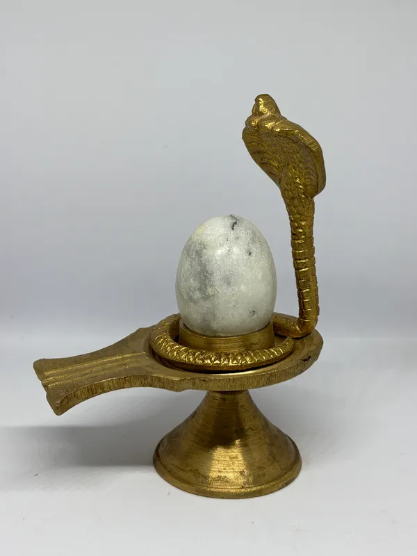 Brass_Marble_Shivling_with_snake
