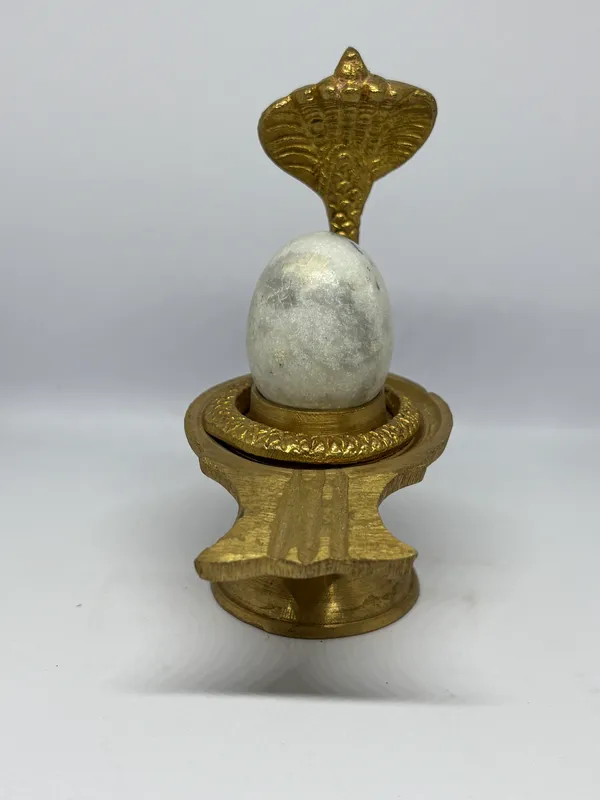 Brass_Marble_Shivling_with_snake