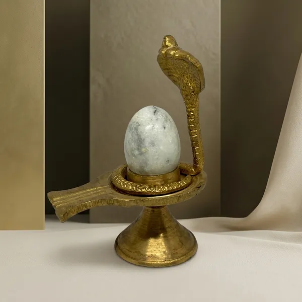 Brass_Marble_Shivling_with_snake