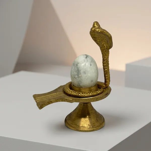 Brass_Marble_Shivling_with_snake