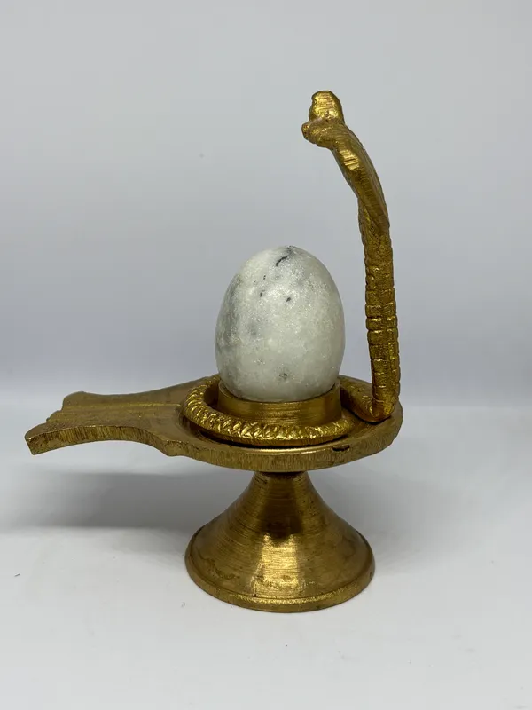 Brass_Marble_Shivling_with_snake
