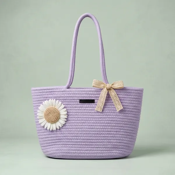 Lilac_Woven_Fabric_Woven_Tote_Handbag_For_Women