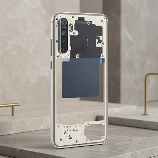 Middle_Frame_With_Button_Assembly_For_Realme_Xt