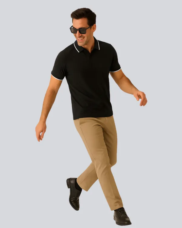 Black_Cotton_Premium_Fit_Polo_T-Shirt_For_Men