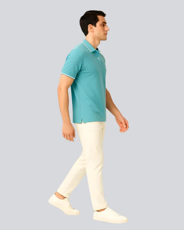 Aqua_Blue_Cotton_Premium_Plain_Polo_T-Shirt_For_Men