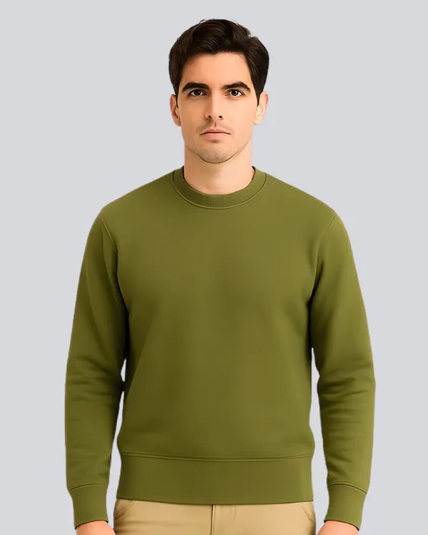 Olive_Green_Cotton_Relaxed_Fit_Sweatshirt_For_Men