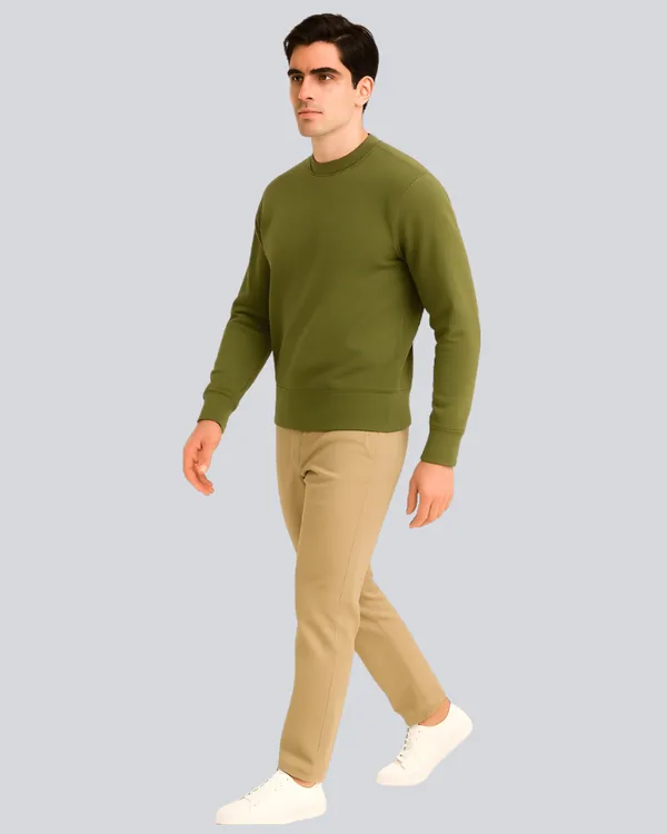 Olive_Green_Cotton_Relaxed_Fit_Sweatshirt_For_Men