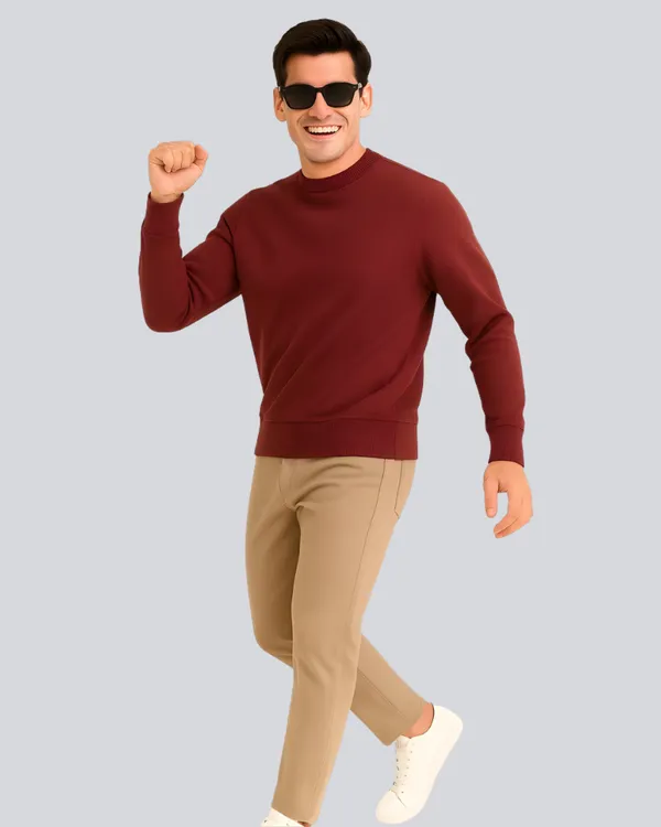 Maroon_Cotton_Relaxed_Fit_Sweatshirt_For_Men