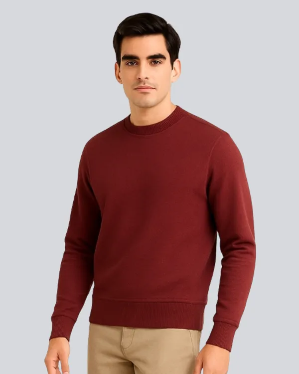Maroon_Cotton_Relaxed_Fit_Sweatshirt_For_Men
