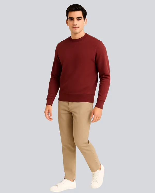 Maroon_Cotton_Relaxed_Fit_Sweatshirt_For_Men