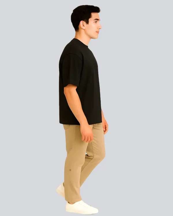Plain_Streetwear_Black_Oversize_Fit_T-Shirt_For_Men