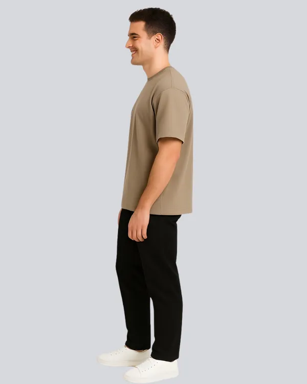 Plain_Streetwear_Biege_Oversize_T-Shirt_For_Men